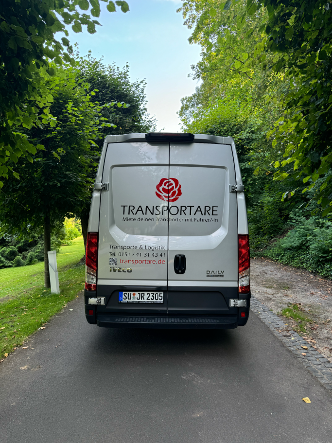 TRANSPORTARE Transporter Miete einen Transporter mit Fahrer Fahrerin Siegburg Bonn Köln Rhein Sieg